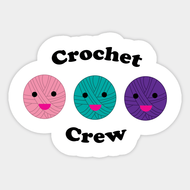 Crochet Crew Funny Kawaii Yarn Sticker by Beautiful Cuteness